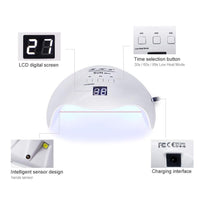 Lampara De Uñas Led Uv Para Secar Uñas De 48 Watt