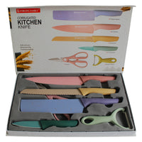 Kit Cocina Esencial Cuchillos Tijera y Pelador Alta Calidad