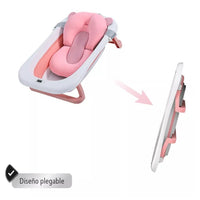 Bañera Plegable Para Bebe con Cojin Antideslizante