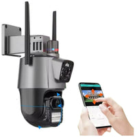 Camara Doble Lente Con Alarma Con Deteccion De Movimiento