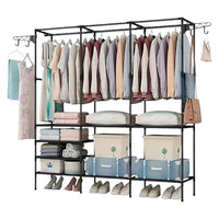 Closet Portatil Multifuncional Con Estantes Amplios
