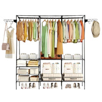 Closet Portatil Multifuncional Con Estantes Amplios