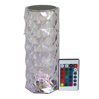 Lampara LED de Cristal con Control Táctil y Remoto