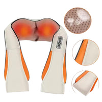 Masajeador Cervical y Espalda con Calor y Rodillos