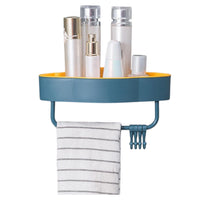 Organizador Jabonero Adhesivo Para Baño Con Colgadores