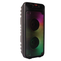 Parlante Bluetooth Con Doble Bocina Y Luces Led