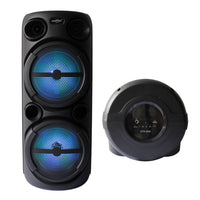 Parlante Con Usb Auxiliar Luces Led Y Conexion Inalambrica