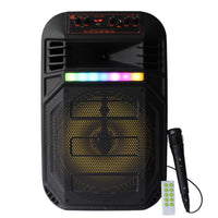 Parlante Bluetooth Recargable Con Microfono Y Luces
