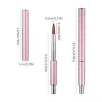 Pincel Uñas Acrilicas #8 Portatil Preciso Y Duradero