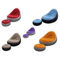 Sofa Inflable Con Reposapies Comodo Portatil Para Sala