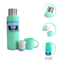 Termo Con Tazas Practico Y Portatil Para Uso Diario