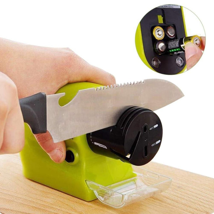 Afilador Electrico Portatil Para Cuchillos Rapido Y Seguro