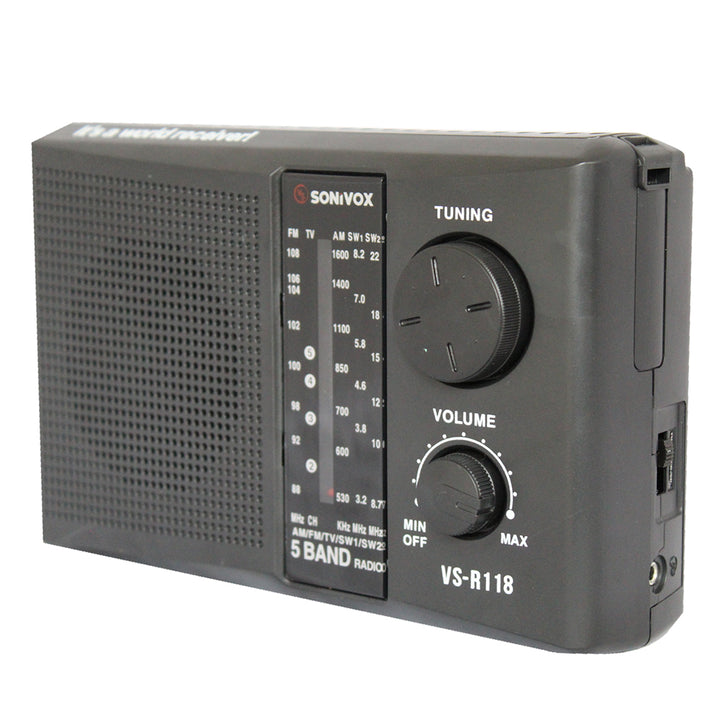 Radio Portatil 5 Bandas Con Alta Potencia De Sonido