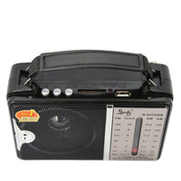 Radio Portatil Amfm Con Reproductor De Mp3 Y Control Remoto