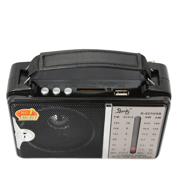 Radio Portatil Amfm Con Reproductor De Mp3 Y Control Remoto