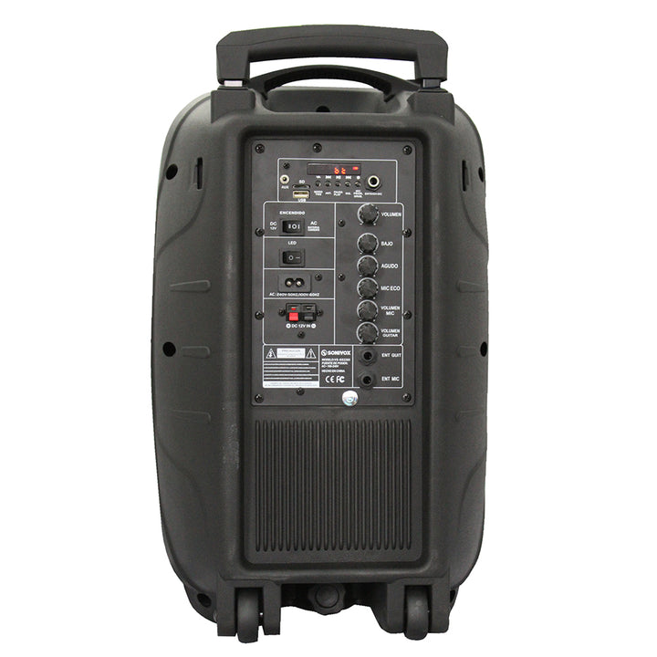 Cabina De Sonido Parlante Portatil Con Bluetooth Y Luces Led