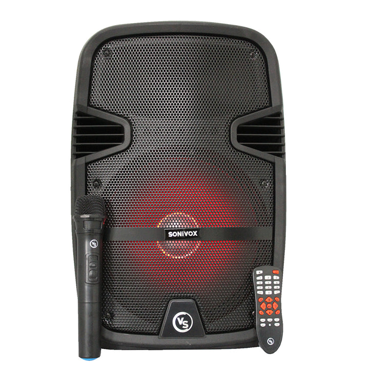 Cabina De Sonido Parlante Portatil Con Bluetooth Y Luces Led