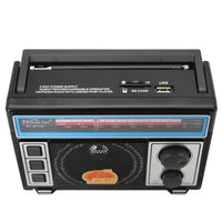 Radio Portatil 3 Bandas Analogo Con Bluetooth Y USB