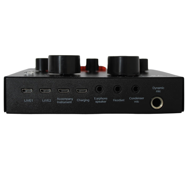 Mezclador Tarjeta De Sonido Externa Con Microfono