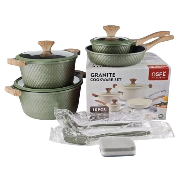 Set De Ollas Cocina 10 Pcs Multifuncionales