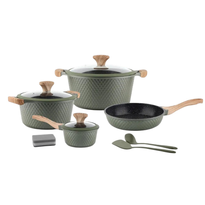 Set De Ollas Cocina 10 Pcs Multifuncionales