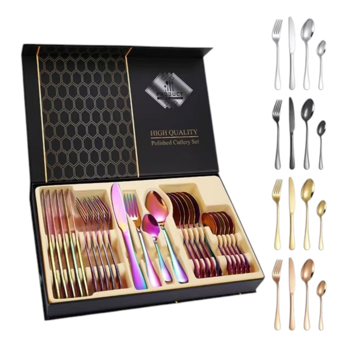 Cubiertos 24 PCS Para Mesa Elegante