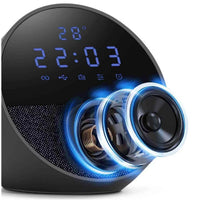 Parlante Inalambrico Alexa Bluetooth Con Reloj