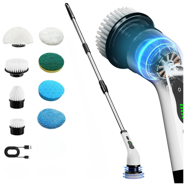 Cepillo Limpiador Giratorio Electrico Para Baño Y Cocina