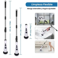 Cepillo Limpiador Giratorio Electrico Para Baño Y Cocina