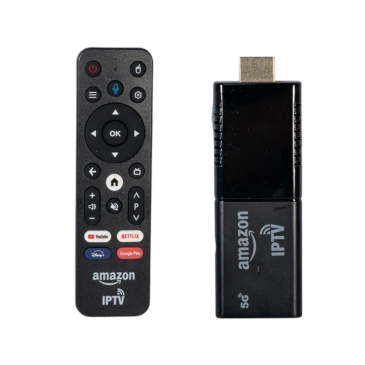TV Stick 4K Android Wifi Con Control Voz Y Apps
