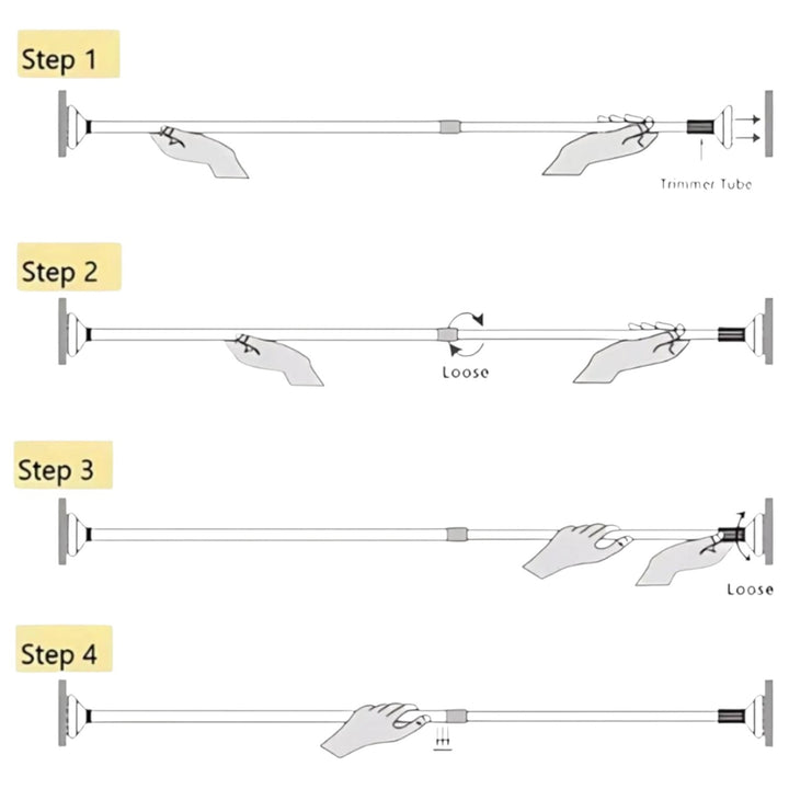 Tubo Extensible Multiusos Para Closet Y Cortinas