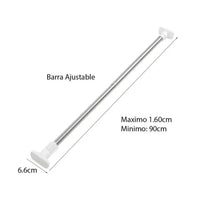 Tubo Extensible Multiusos Para Closet Y Cortinas