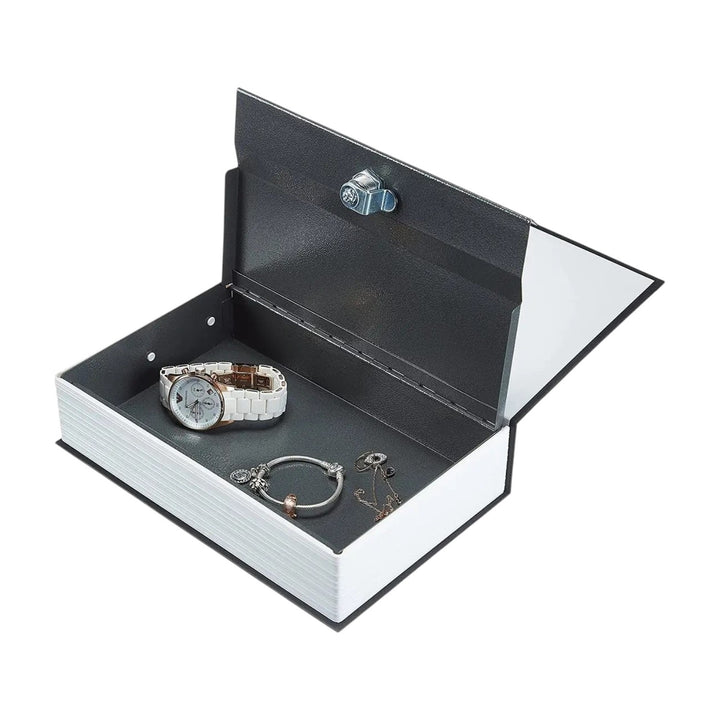 Caja Fuerte Oculta Tipo Libro Con Llave De Seguridad