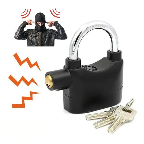 Candado Con Alarma Antirrobo Y Llaves De Seguridad