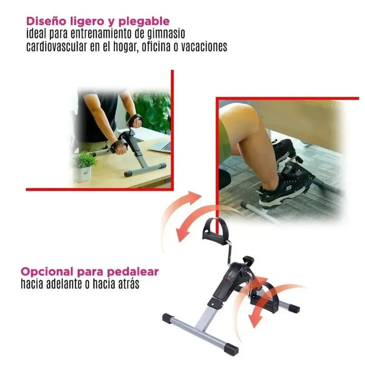 Pedalera Con Monitor Fitness Para Brazos Y Piernas
