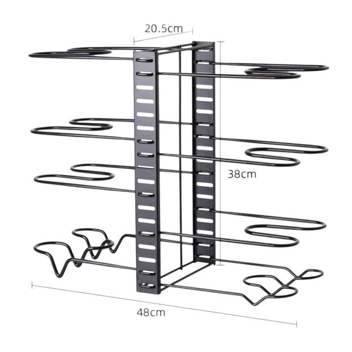 Organizador Ajustable Para Ollas Sartenes Y Tapas