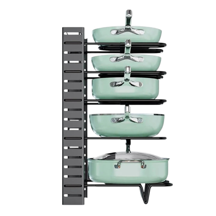Organizador Ajustable Para Ollas Sartenes Y Tapas