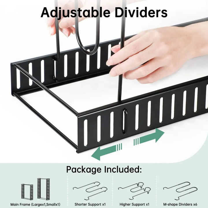 Organizador Ajustable Para Ollas Sartenes Y Tapas