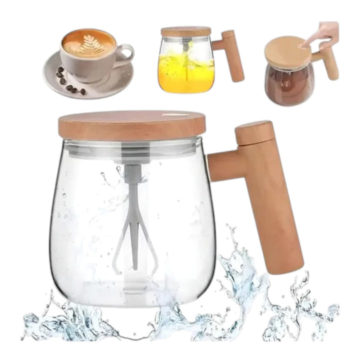Taza Mezcladora Electrica De Vidrio Recargable