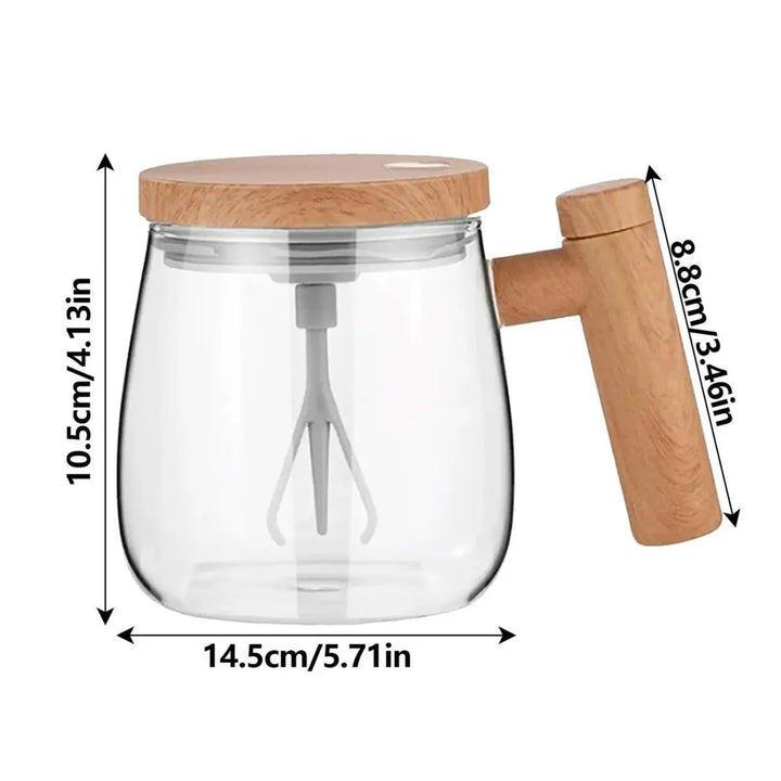 Taza Mezcladora Electrica De Vidrio Recargable