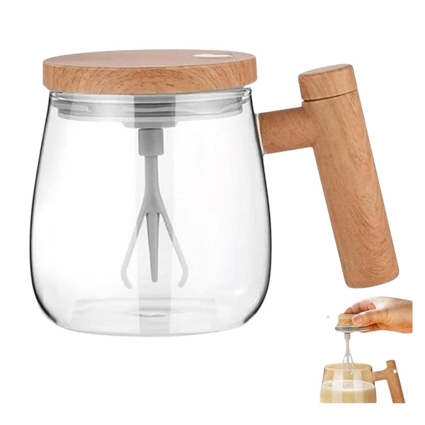 Taza Mezcladora Electrica De Vidrio Recargable