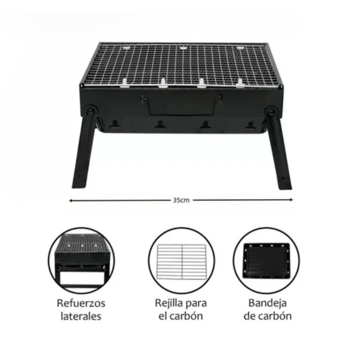 Asador Plegable Portátil Para Camping Y Asados
