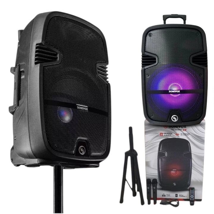 Cabina Bluetooth Con Luces Y Microfono Karaoke
