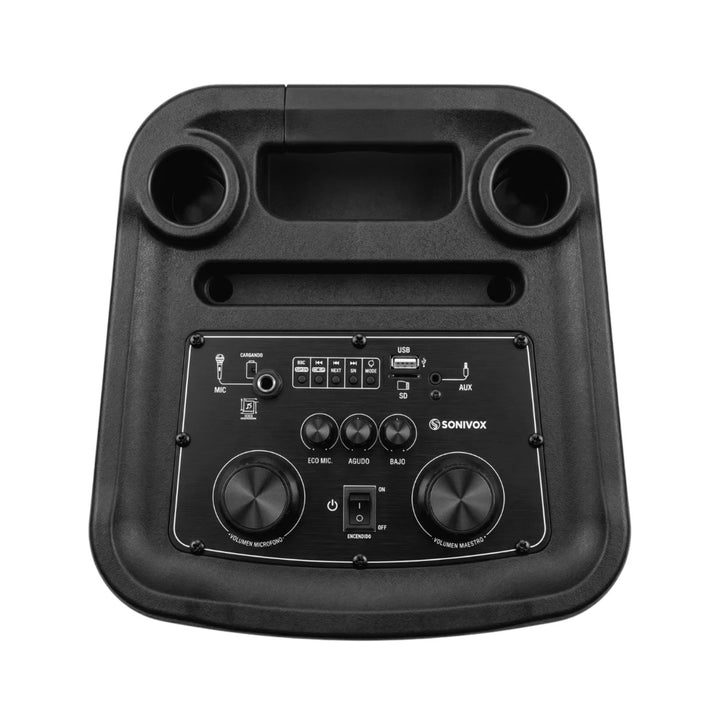 Torre De Sonido Portatil Con Microfono