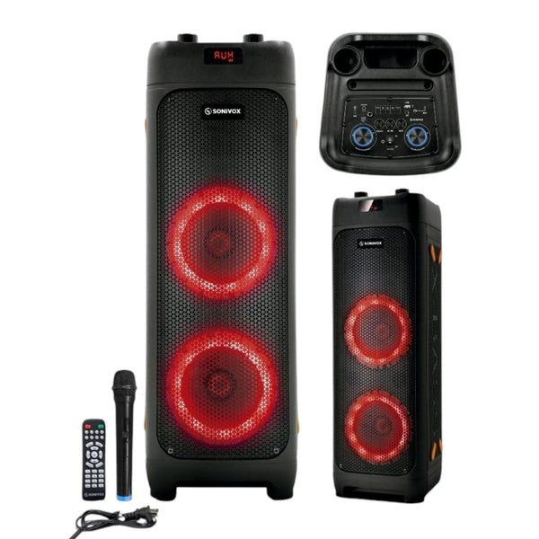 Torre De Sonido Portatil Con Microfono