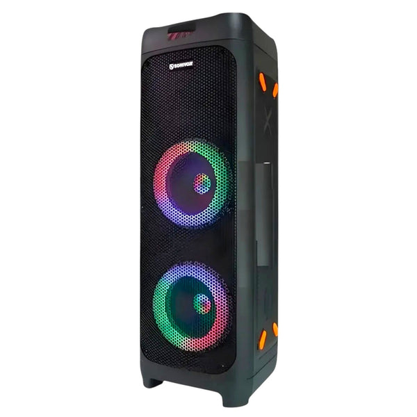 Torre De Sonido Bluetooth Portatil Con Control Y Microfono