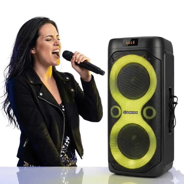 Cabina Bluetooth Recargable Con Luces Para Karaoke