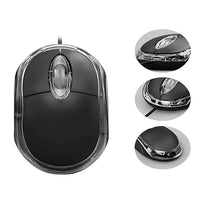 Mouse Alambrico USB Optico Para PC Y Portatil