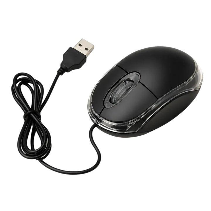 Mouse Alambrico USB Optico Para PC Y Portatil
