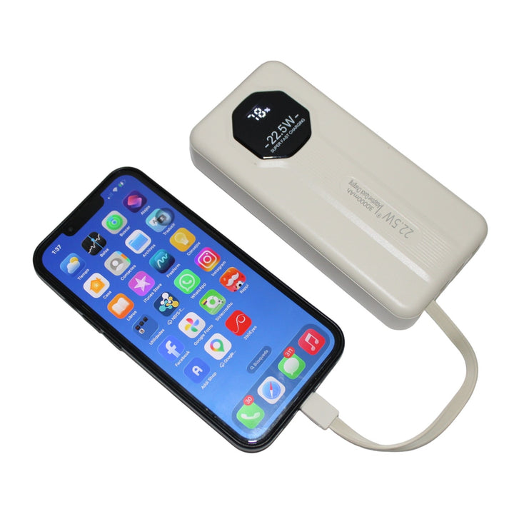Power Bank  Con Cables Y Carga Rapida 22.5W